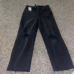 Wild fable black jeans with ripped knees